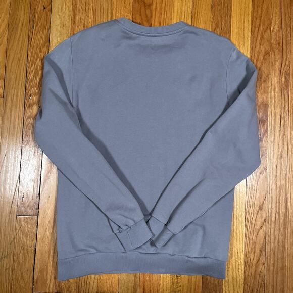 Fjallraven Logo Sweater Lavender Grey Spellout Pullover Casual Small - Picture 3 of 9